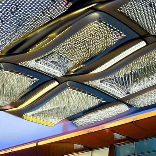 AI generated: SMART DYNAMIC CANOPY DESIGN WITH LIGHT 