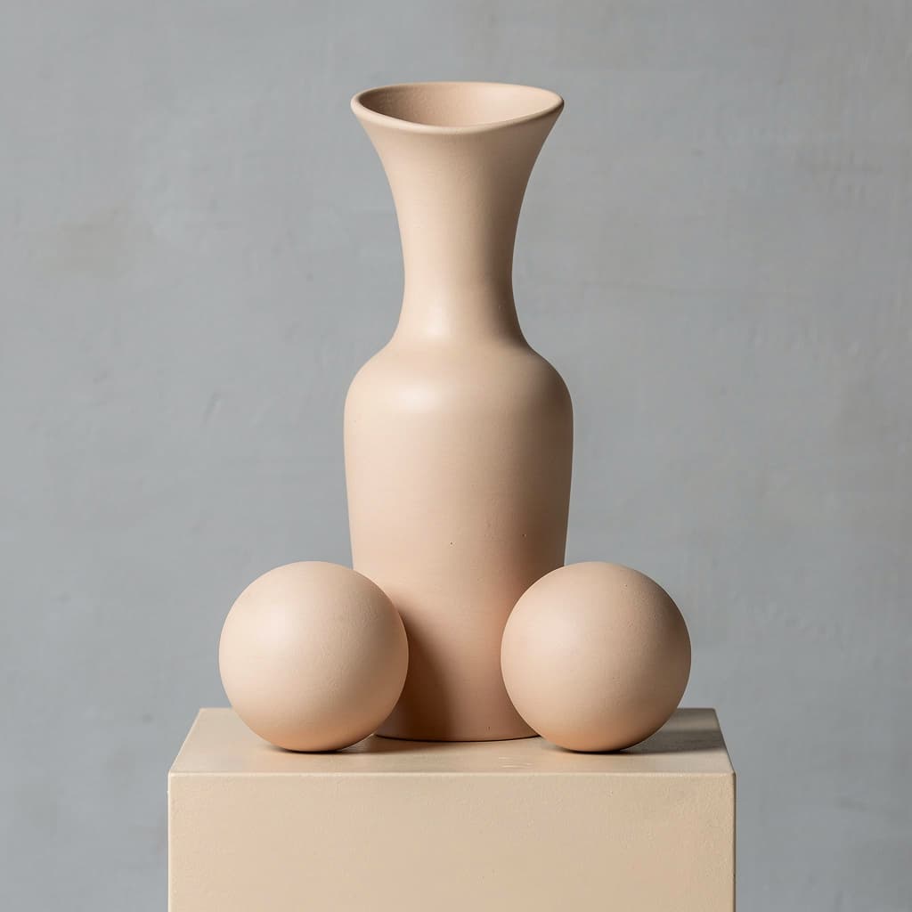 AI generated: Caucasian flesh colored phallic shape with testicals Rounded at top
