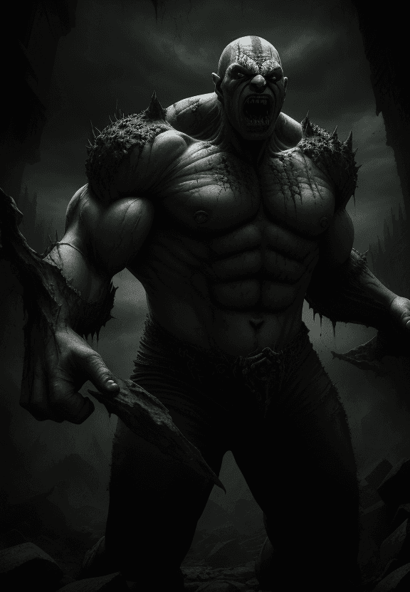 AI generated: Scary ancient hulk male Strigoi vampire, horror, ultra-detailed, HDR, dramatic lighting --ar 9:16 --...