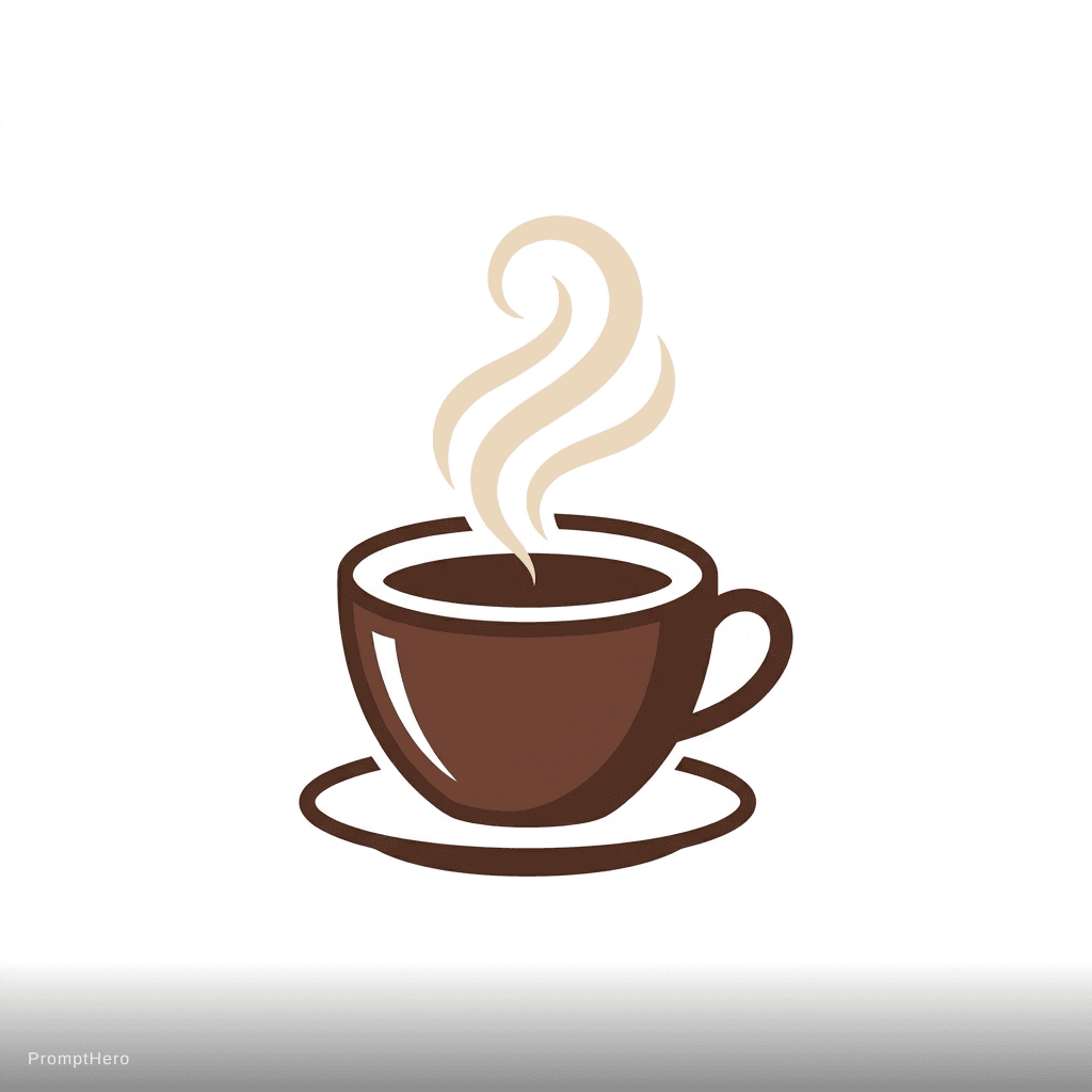 AI generated: Artisan coffee shop, steaming cup, earth tones, cozy and warm feeling