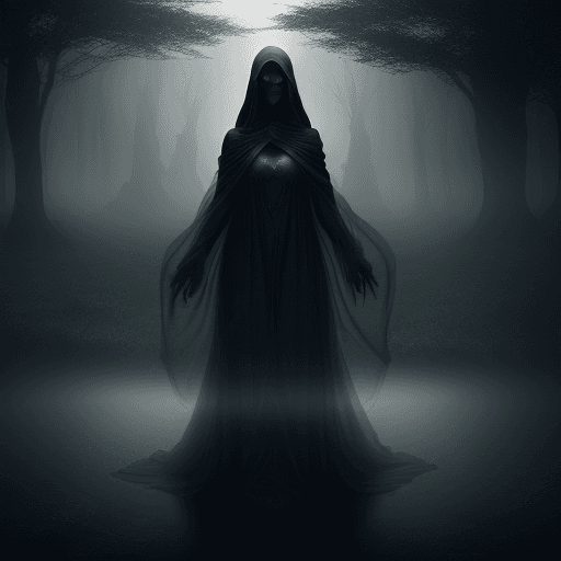 AI generated: /imagine prompt: In the mystical realm of Midjourney, a figure emerges from the ethereal mists, Cloa...