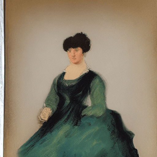 AI generated: portrait painting of woman, goya style
