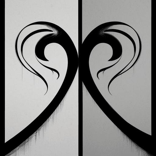 AI generated: show good and evil on two sides in lines