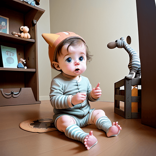AI generated: Meet baby Oliver, a curious and imaginative little adventurer.