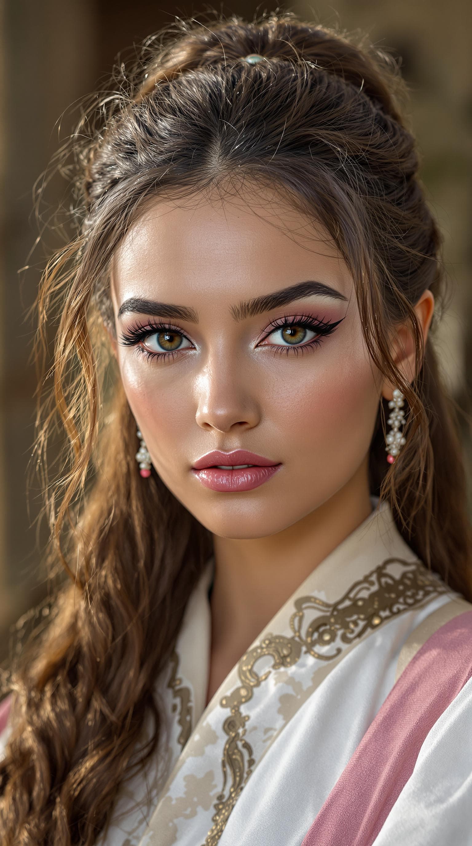 AI generated: a professional photo of a exceptionally beautiful girl in the world,  Egyptian, highly detailed, fut...