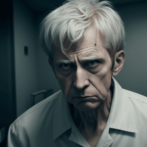 AI generated:  Psycho fight psychiatrist in mental hospital,4k, ulra hd 