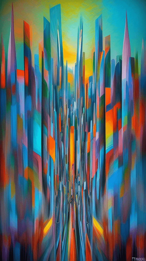 AI generated: abstract landscapes and cityscapes impressionistic ist art style 
creature art in an impressionistic...