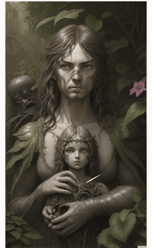 AI generated: summer garden adventure, by Craig Davison, by Isaac Rosenberg, , Albert Joseph Penot, Ray Caesar, hr...