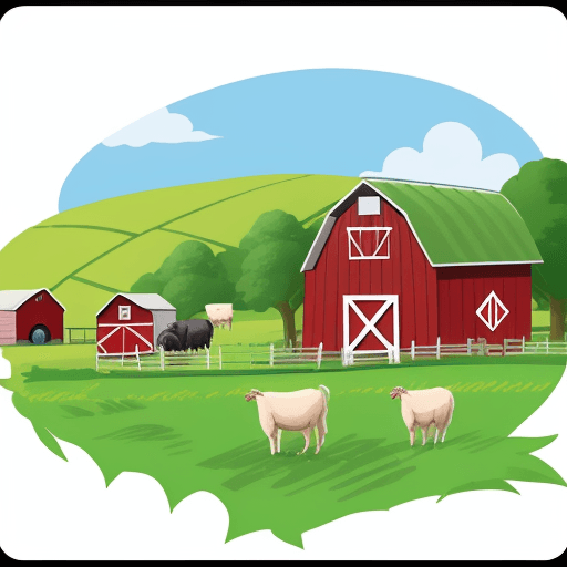 AI generated: a a fARM CLIP ART Cartoob=n

