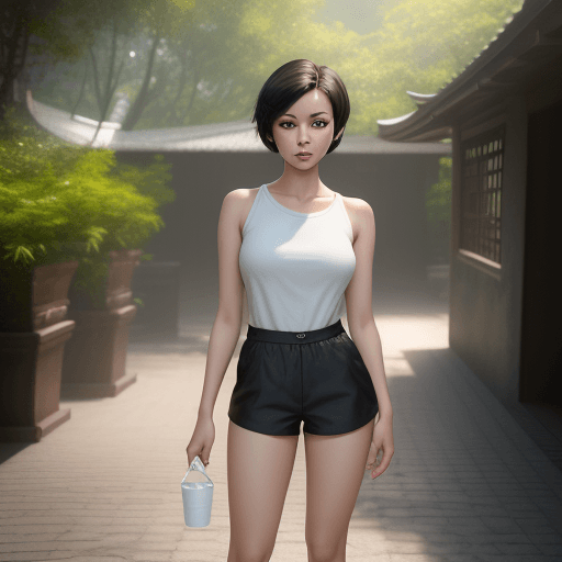 AI generated: Best quality, masterpiece, ultra high res, (photorealistic:1. 4), raw photo, outdoor photo of a pret...