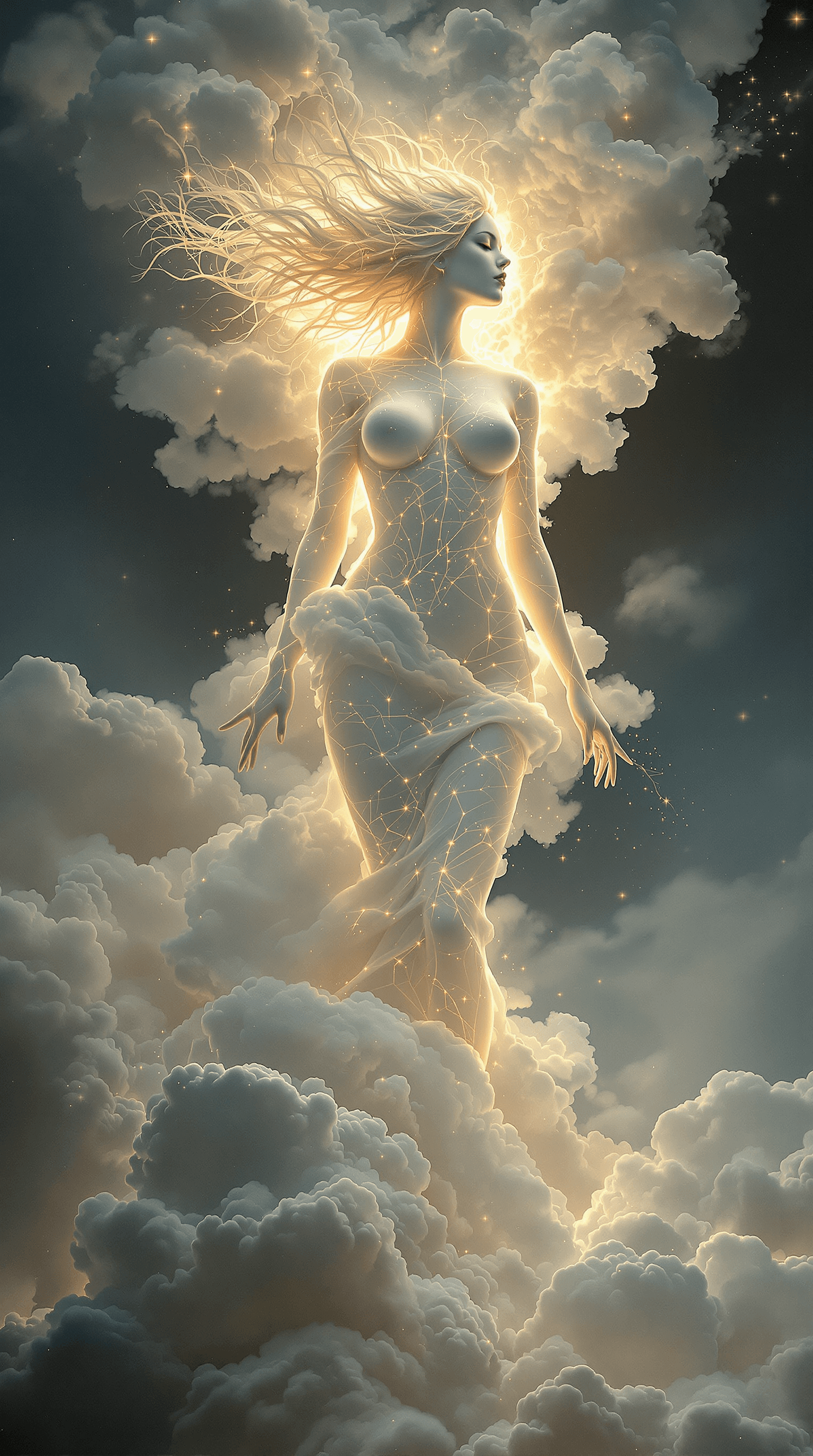 AI generated: Lady of the Clouds