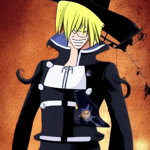AI generated: Sanji D. Zorro from the hut romcom Attack on Naruto