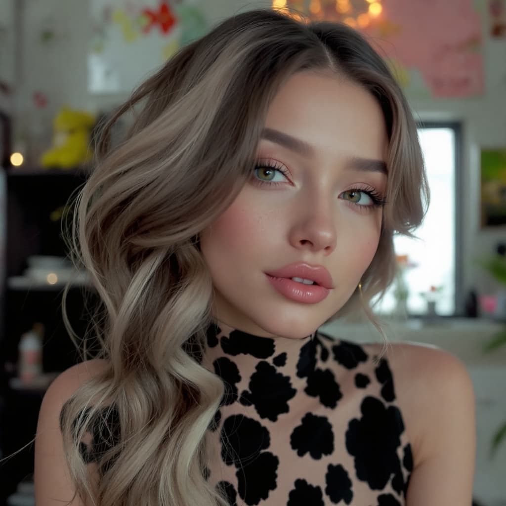 AI generated: Hyper realistic TikTok feed from a company called Oculto Hair 
