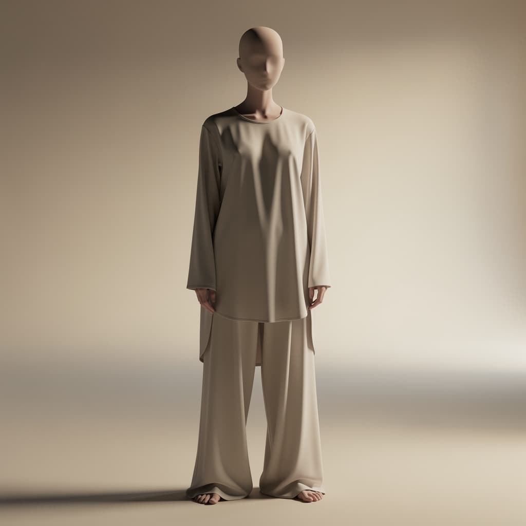 AI generated: androgynous human figure, slim elongated silhouette, full body,
faceless character, featureless face...