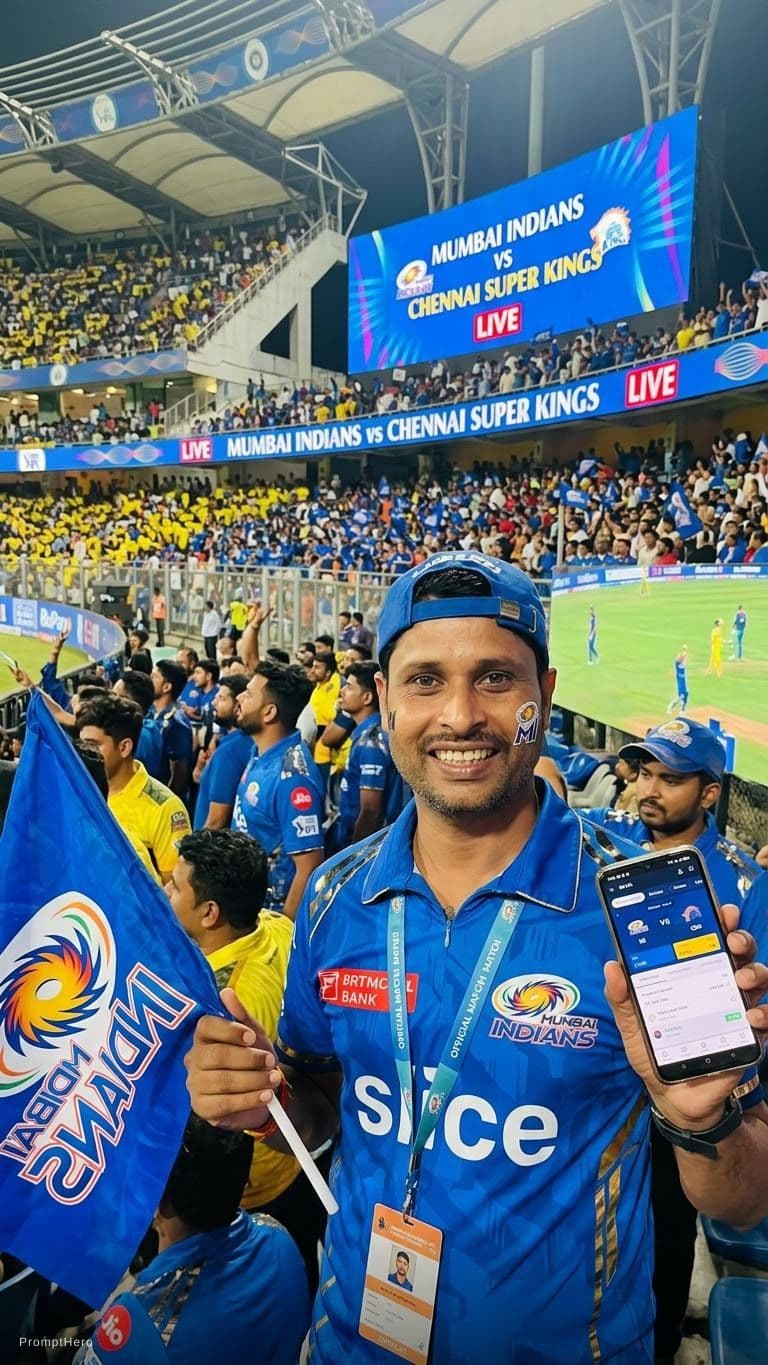 AI generated: Ise Aisa bana do ki lage ipl match dekhne gaya ho MI vs CSK ka