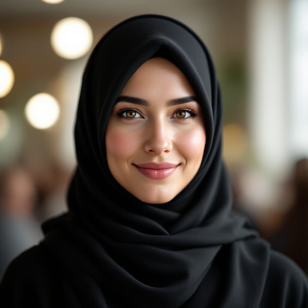 AI generated: Moslem woman with hejab