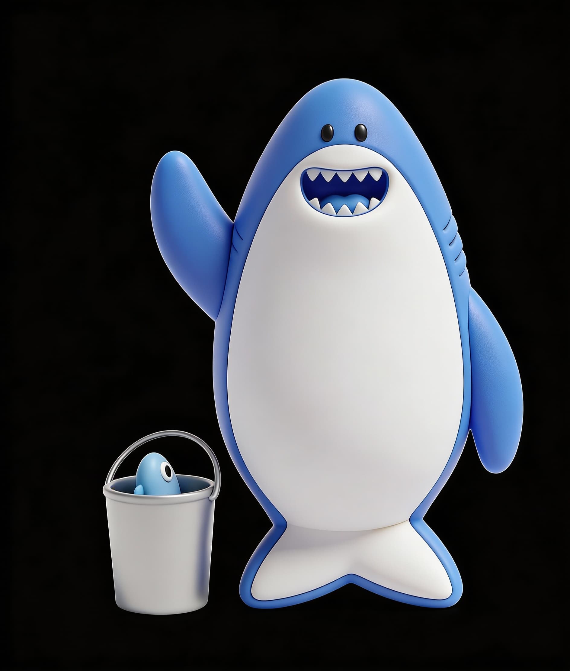 AI generated: Soft plastic toy material, slightly squishy appearance.
Subtle surface smoothness, no visible pores ...