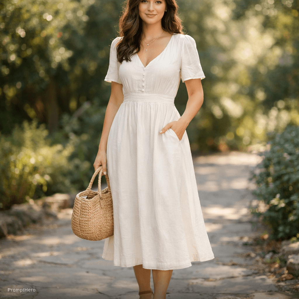 AI generated: portrait of a woman, full body