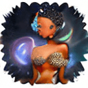 AI generated: a beautiful and detailed fullbody back view portrait of diane foxington,orange body, naked, black li...
