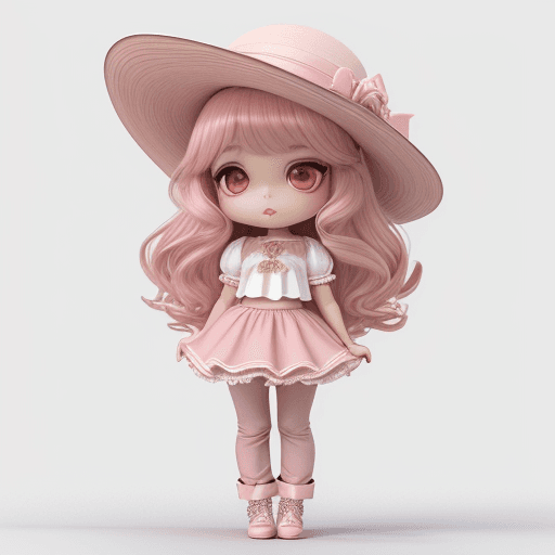 AI generated: Imagen AI arte el nombre grabado "LILY 💋" , Niña hermosa pantalones rosados ​​con detalles y parte ...