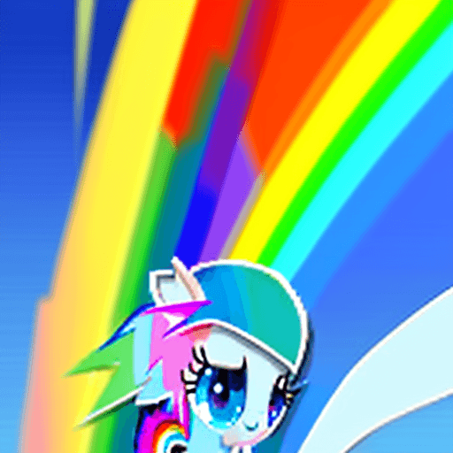 AI generated: rainbow dash