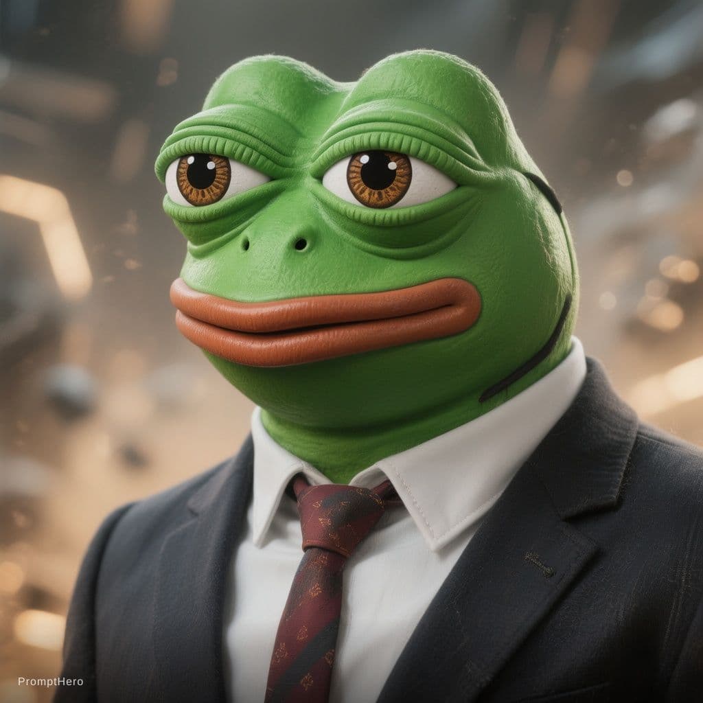 AI generated: pepe_frog in a suit