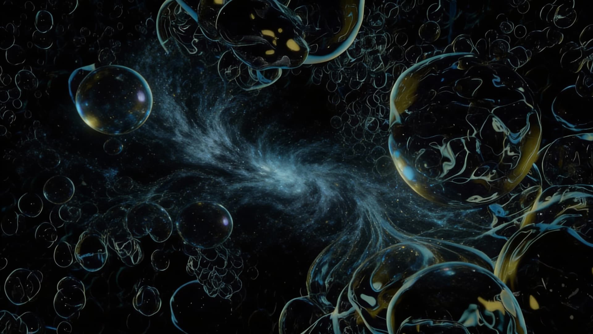 AI generated: The Reference Image is the Orville Dark Matter Storm scene. Create a Sci-fi image of a Dark Matter S...