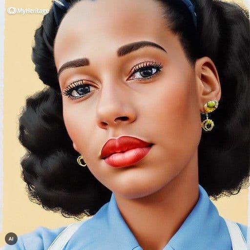 AI generated: She is a famous singer