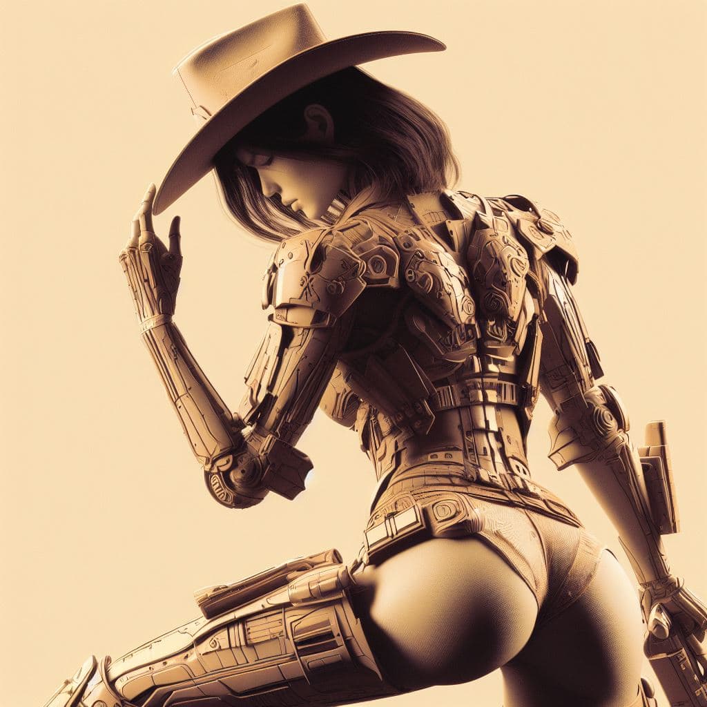 AI generated: masterpiece, 3D render, best quality, unreal engine, retro futurism, ultimate detailed, badass cyber...