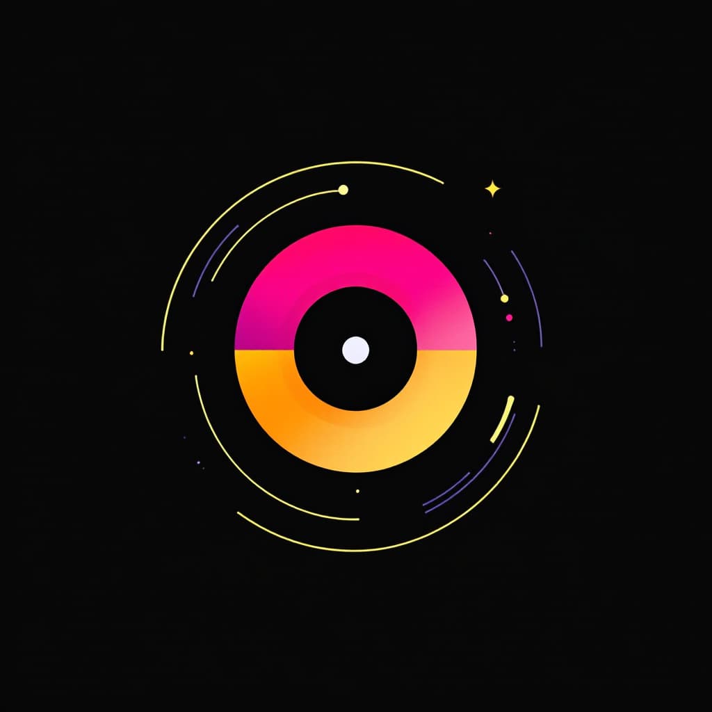 AI generated: logo minimalista pulso binario