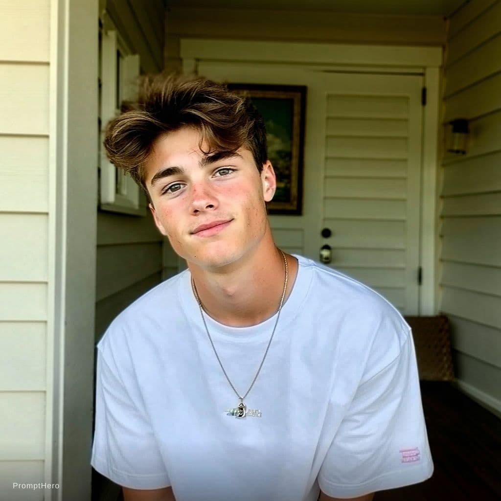 AI generated: teen on home