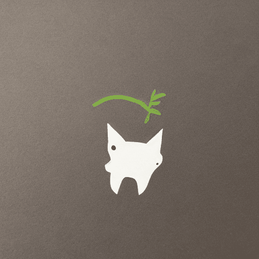 AI generated: logo tiny fox with cup