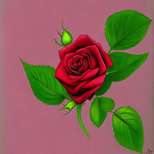 AI generated: a rose
