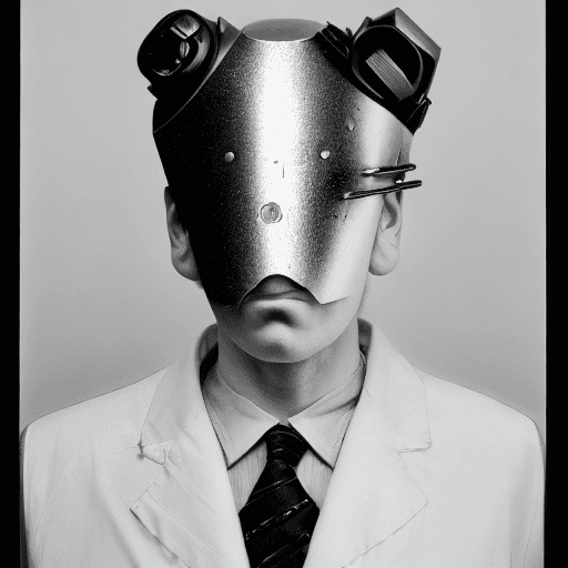 AI generated: cyberpunk character by Chema Madoz