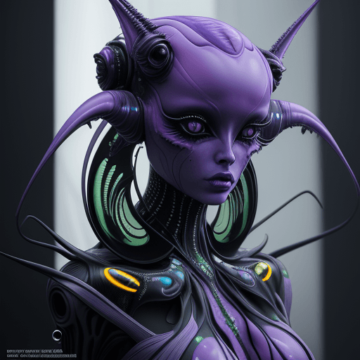 AI generated: metamorphosis, alien fashion editorial, avant-garde hyper futuristic surreal fashion, extreme detail...