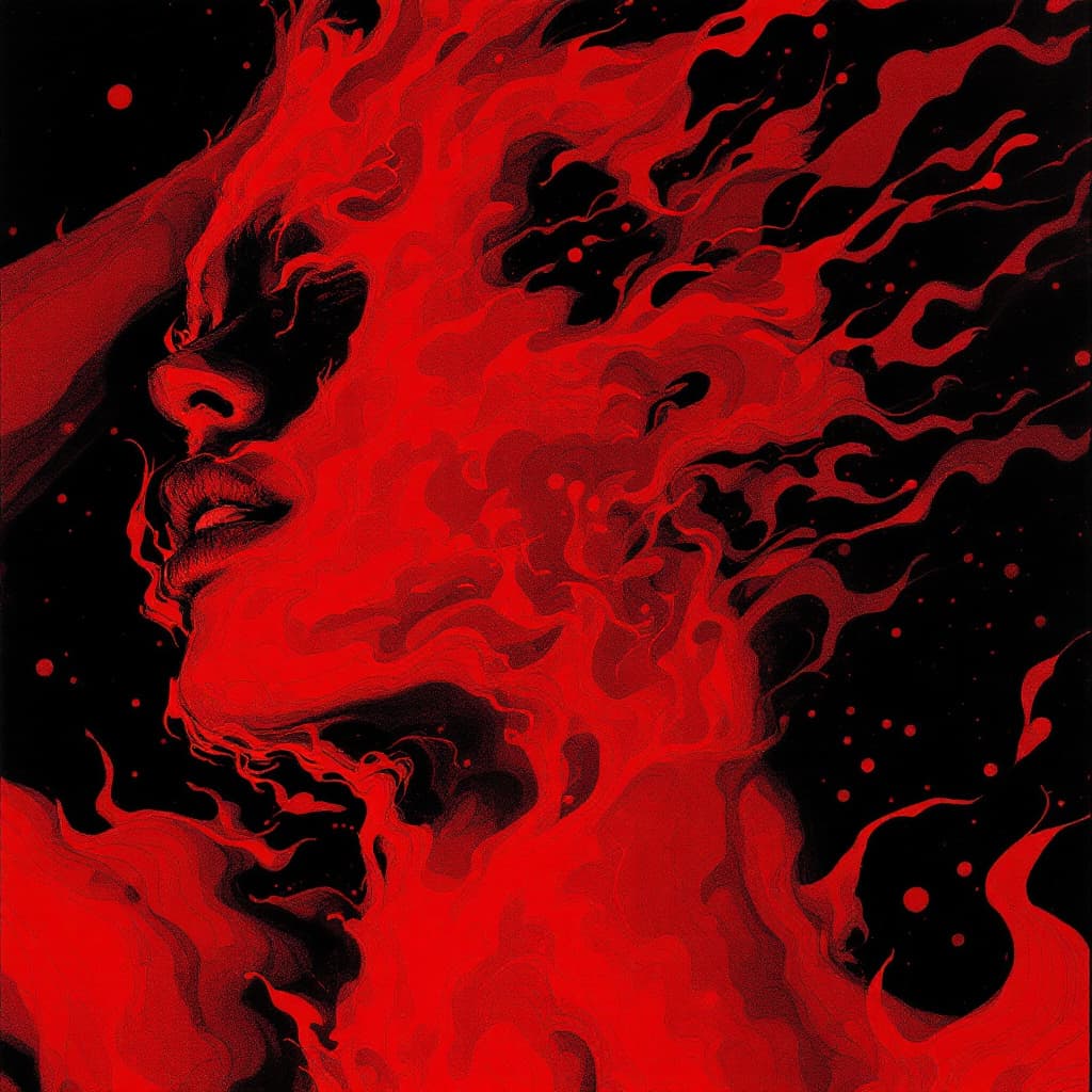 AI generated: red butt of woman