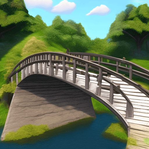 AI generated: Chubby bridge cinematic 3d photos