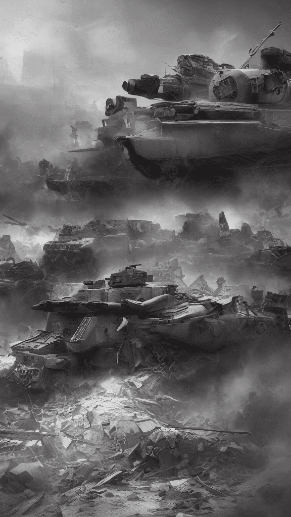 AI generated: draw world war 2 . octane render, trending on artstation,t symmetrical artwork. cinematic, hyper rea...