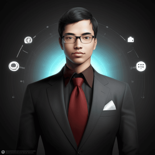 AI generated: intelligent man, will revolutionize the world. 