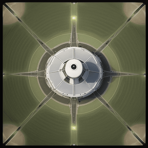 AI generated: ufo field aerial view, clean details, --q 2