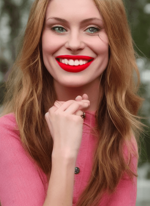 AI generated: beautiful face, symmetrical lips, perfect eyes,  perfectly, shaped nose, perfect white teeth, head t...