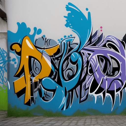 AI generated: says 'teeps.' Munich style graffiti with fluid, dynamic letterforms that blend traditional and moder...