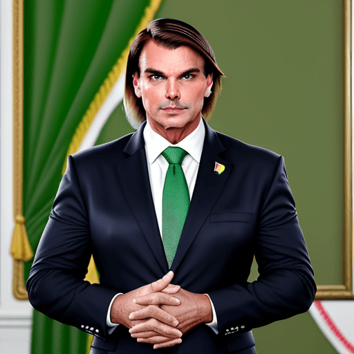 AI generated:  Jair Bolsonaro presidente homem de bem elegante honesto simpático 