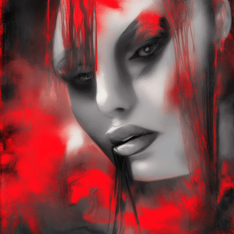 AI generated: Assassin, Digital painting, Contemporary era, Rich and vibrant color palette with dominant tones of ...