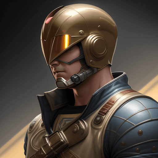 AI generated: male,  superhero, no symbol, Rocketeer outfit from the Rocketeer movie, Rocketeer helmet, detailed f...