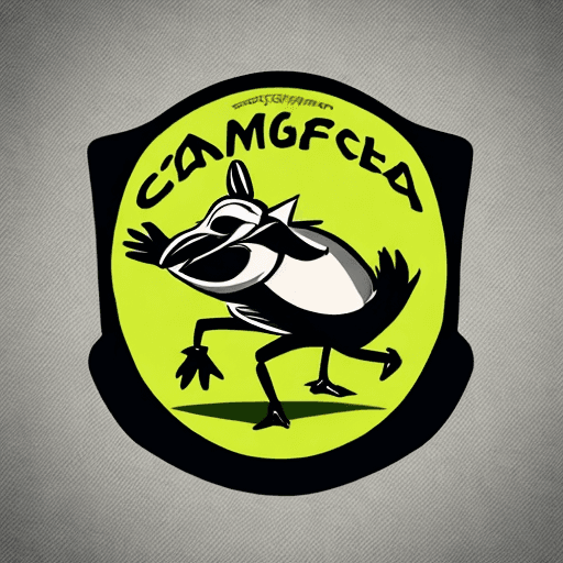 AI generated: logo para camiseta, un cangrejo haciendo deporte, pesas. logo de la decada de los ochenta, estilo ca...
