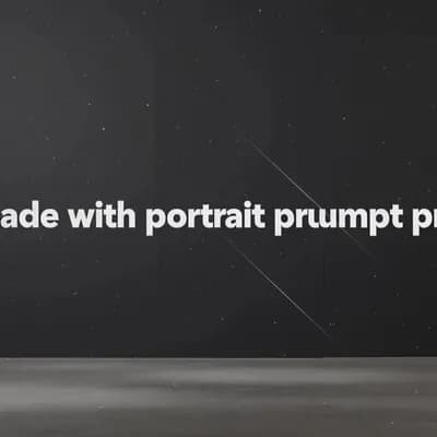 AI generated video: made with portrait prompt pro   coming soon guys