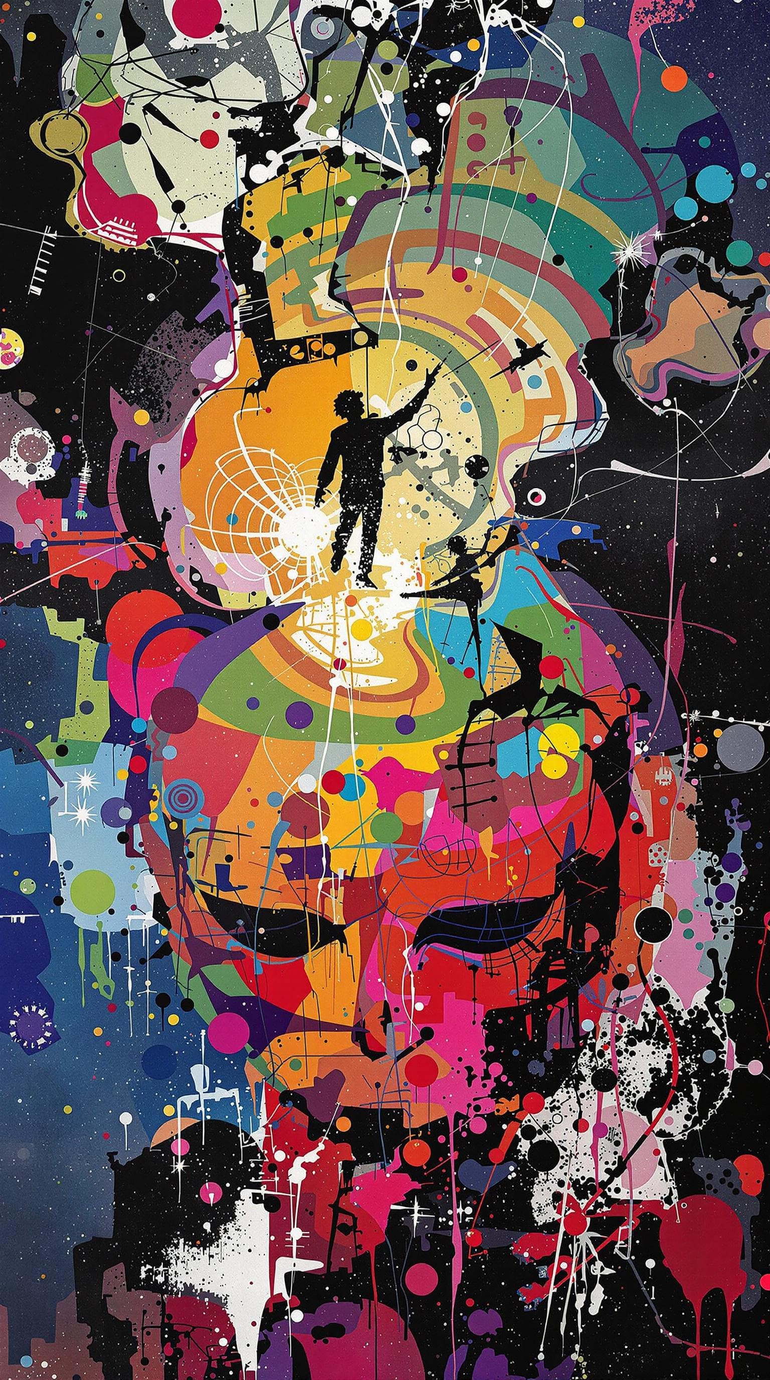AI generated: abstract Grateful Dead art poster—nostalgic—1960’s—surrealism --ar 1:2 --personalize yruxpc2 --styli...