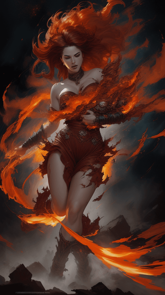 AI generated: Capture the fiery wrath of Aries, a haunting scene of an unstoppable force tearing through the cosmo...