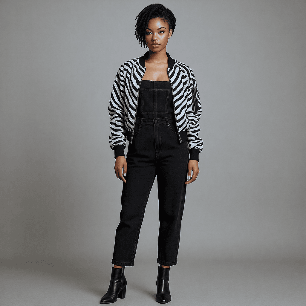 AI generated: Highly realistic, detailed image of an African American female with a short, twist hairstyle wearing...